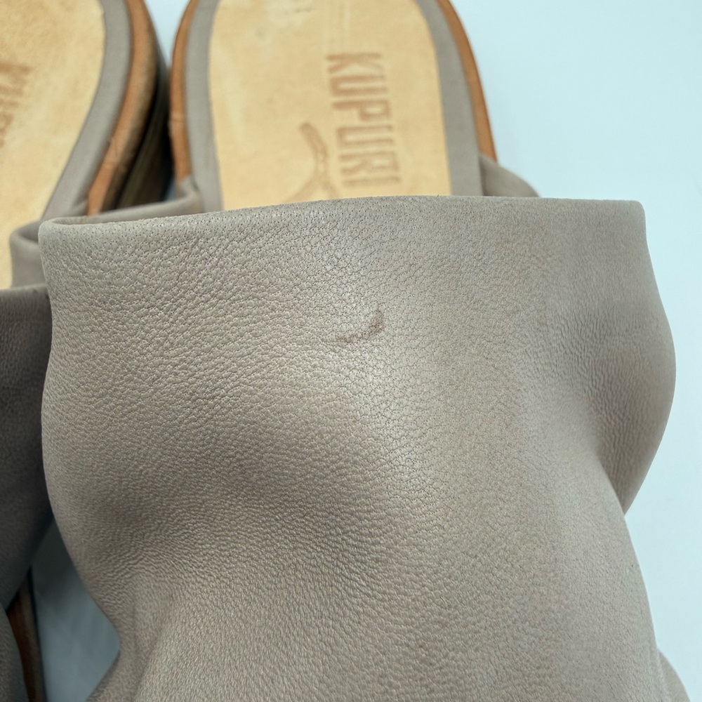 Kupuri Slip On Open Toe Women's Gray/Tan Flats Breathable Sandal SZ 42 - Picture 12 of 16